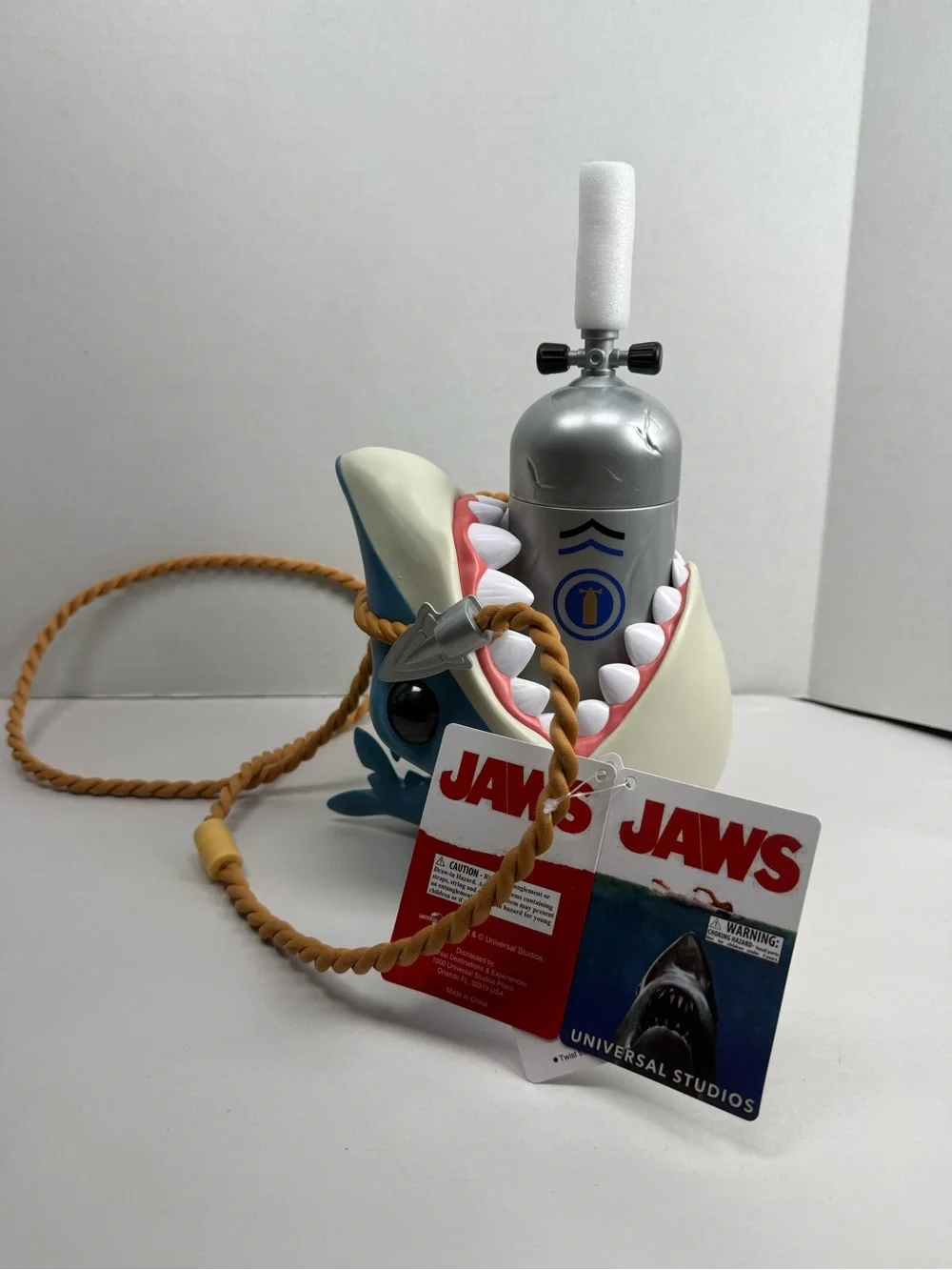 Universal Orlando Jaws 50th Anniversary Sipper Cup Shark & Tank Carrier New 2025